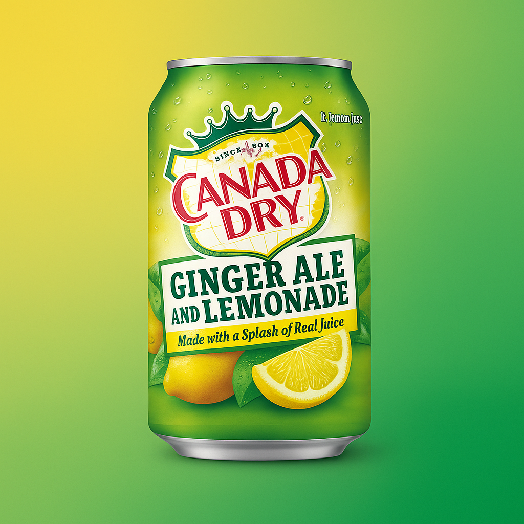 Canada Dry Ginger Ale and Lemonade Can